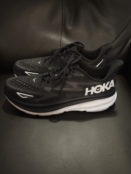 Hoka Other - HOKA Men's  Clifton 9 Black Running Shoes - Lightweight Trainer, Size 12